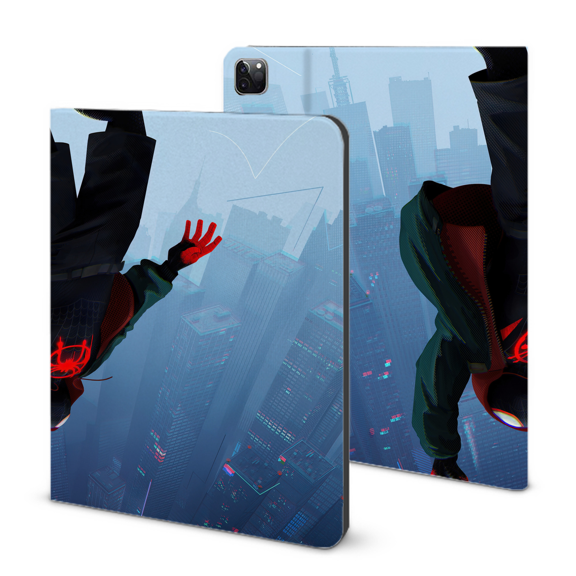 （画像用） Spider Man スパイダーマン IPad ケース ブック型 PUレザー TPU 耐衝撃 軽量 薄型 ペン収納なし 全面保護 IPad 各モデル対応
